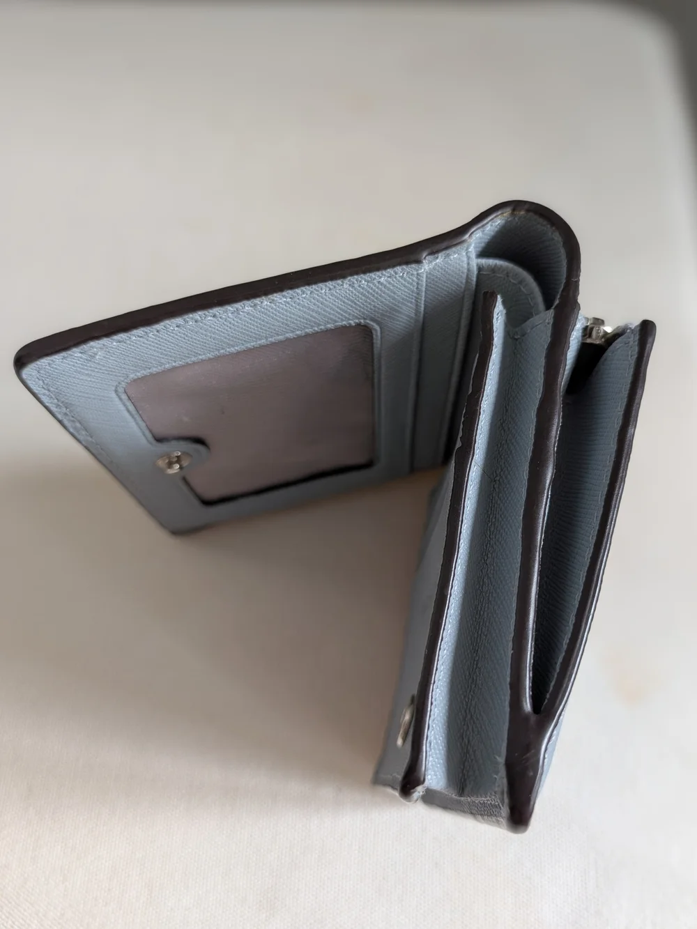 Michael Kors Light Blue Saffiano Leather Wallet